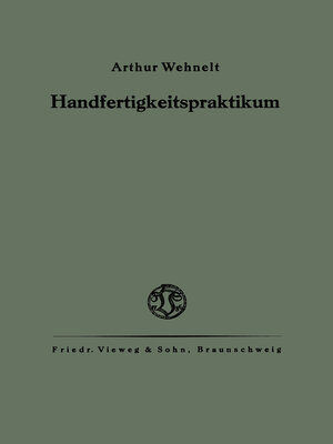 cover image of Das Handfertigkeitspraktikum